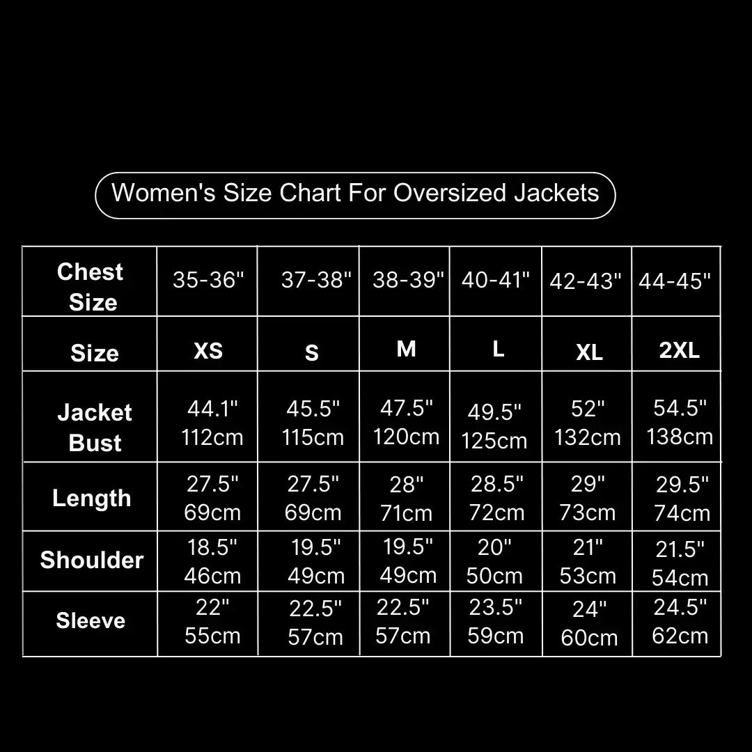 Loose fit leather jacket women