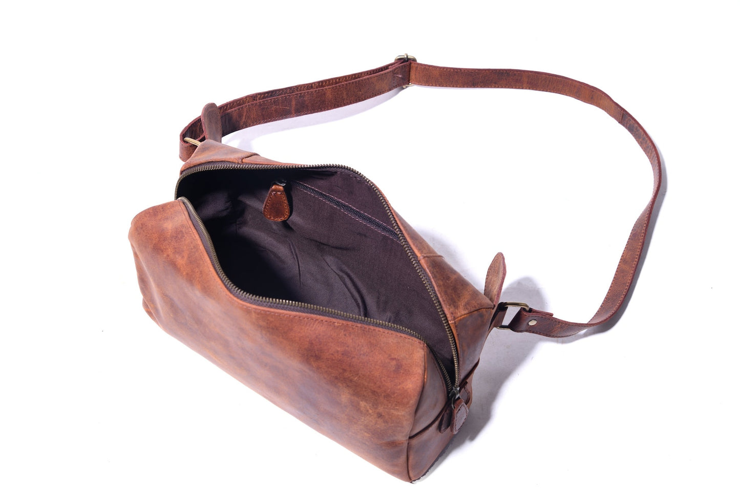 Handmade Leather Crossbody Sling Bag