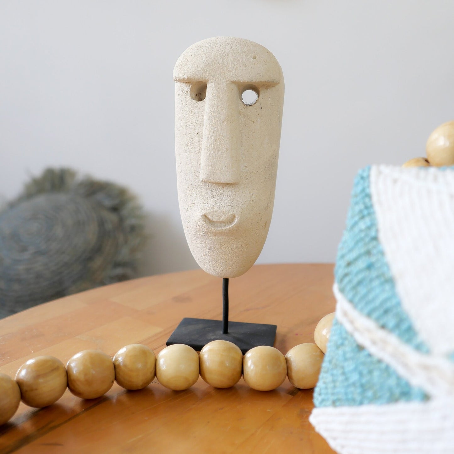Bohemian Stone Statues Set Home Decoration