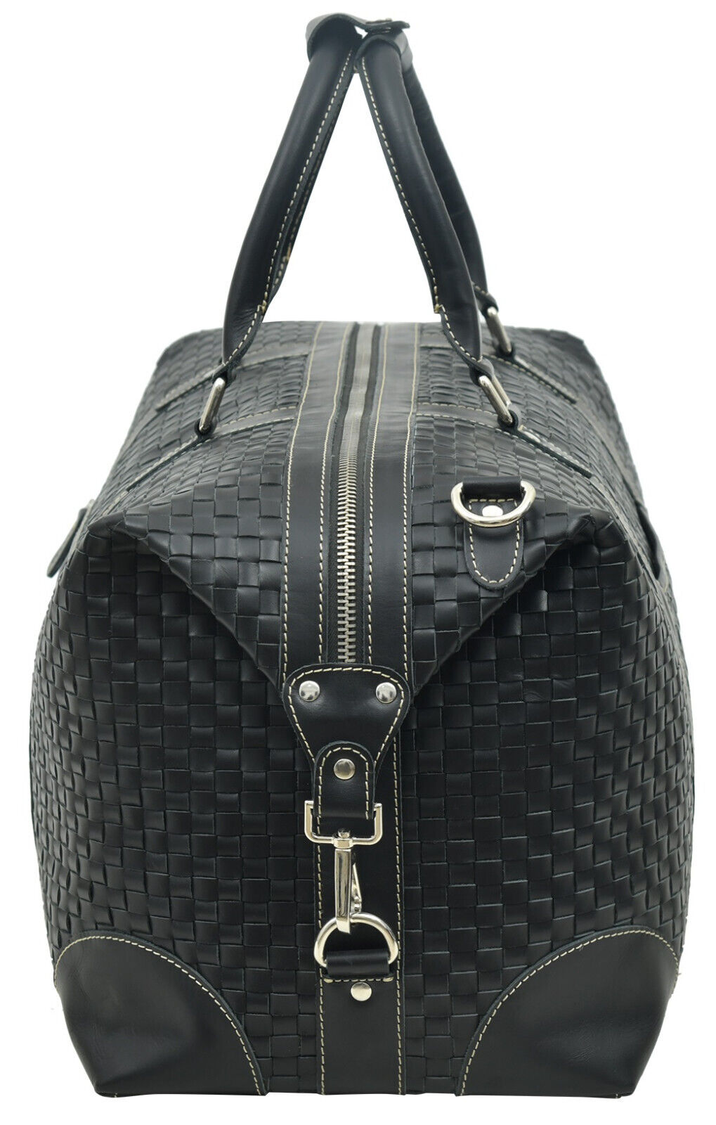 Genuine Leather Weekender Travel Duffle Bag