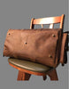 brown leather overnight bag