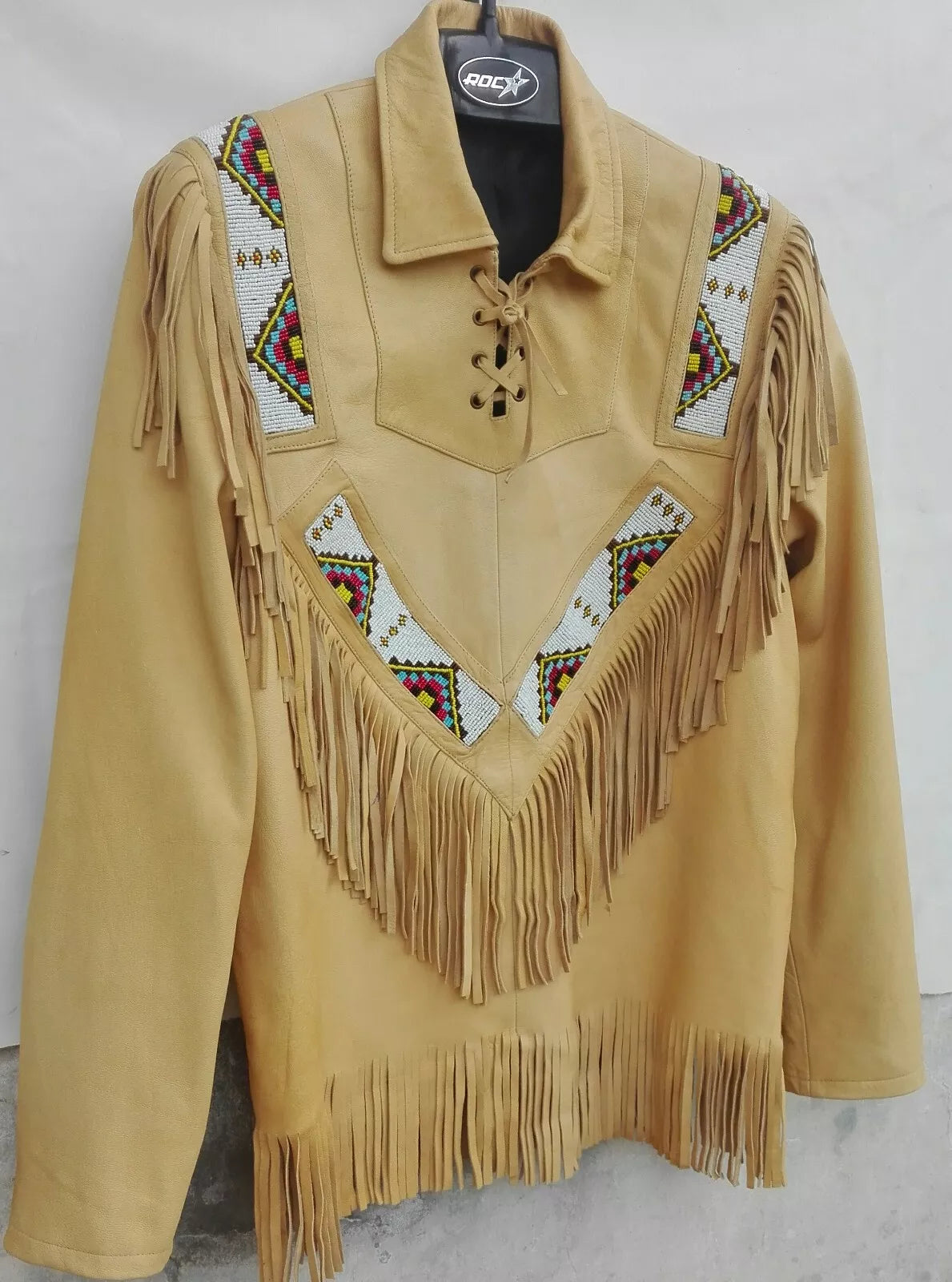 Men's American Western Leather Cowboy Jacket
