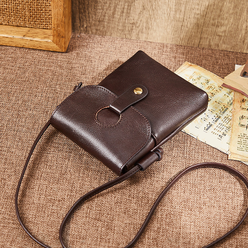 Leather Crossbody Phone Bag with Card Slot