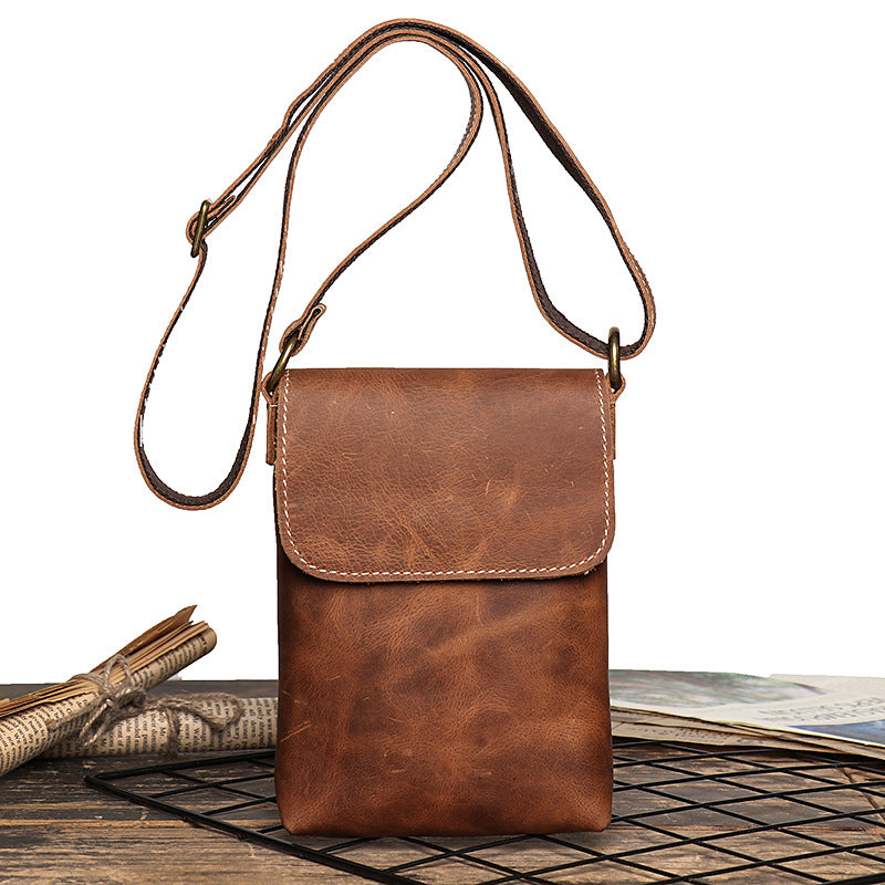 Small Leather Crossbody Phone Bag for Women