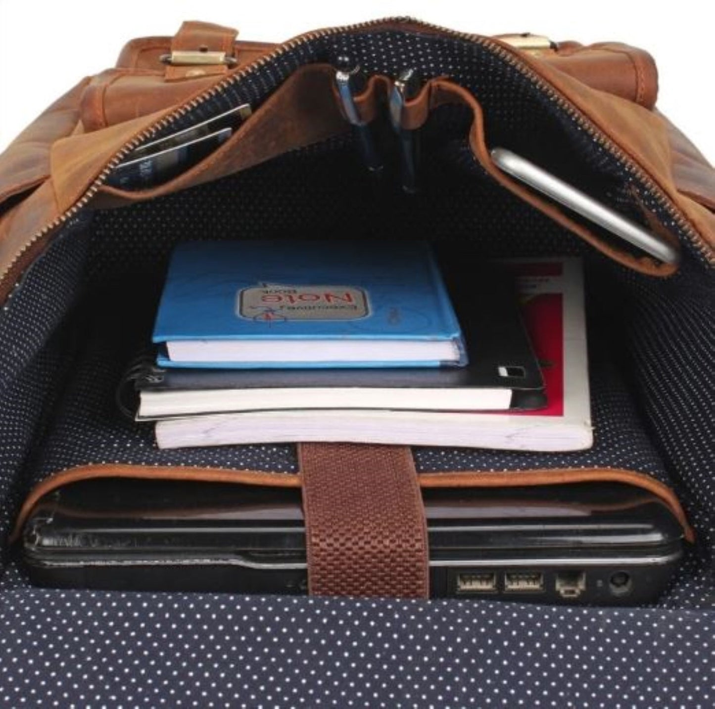 Full grain Cowhide Leather Backpack