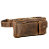 Men Real Leather Bum Waist Belt Bag