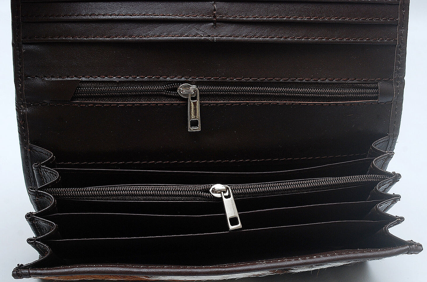 Dark Cowhide Mini Clutch Purse