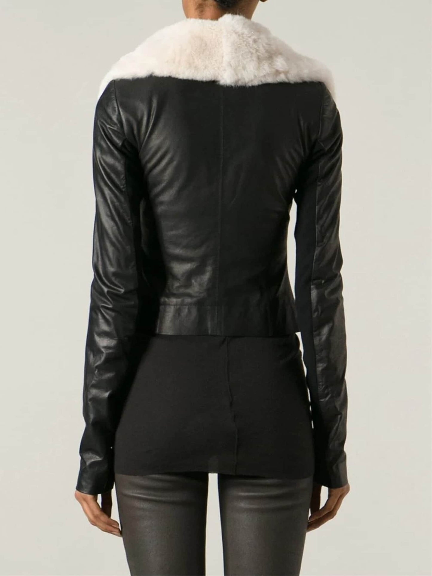 Women Leather Jacket Shearling Sheepskin