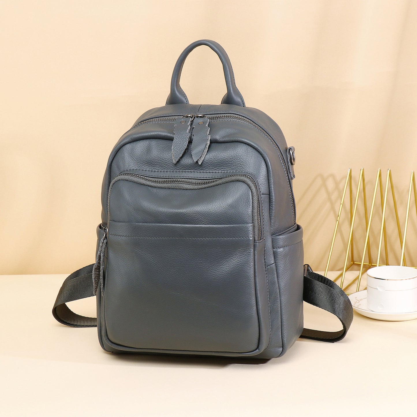 designer leather backpacks for women