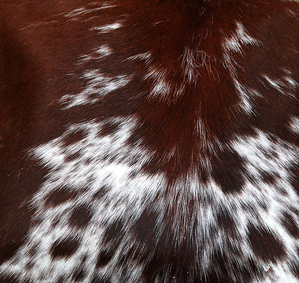 Dark Brown Cowhide Cushion Cover