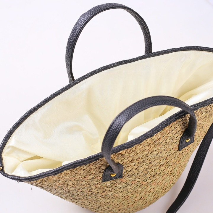 Women Natural Woven Summer Beach Bag