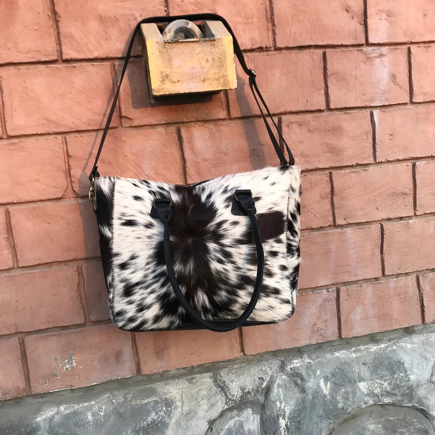Cowhide Purse Shoulder Carry On