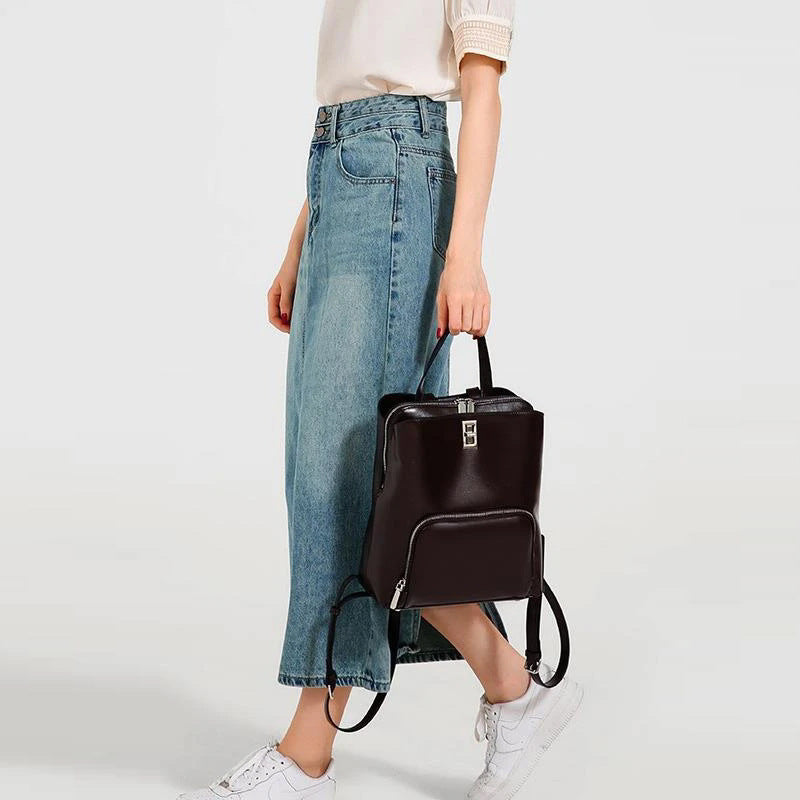 leather backpacks purse for women