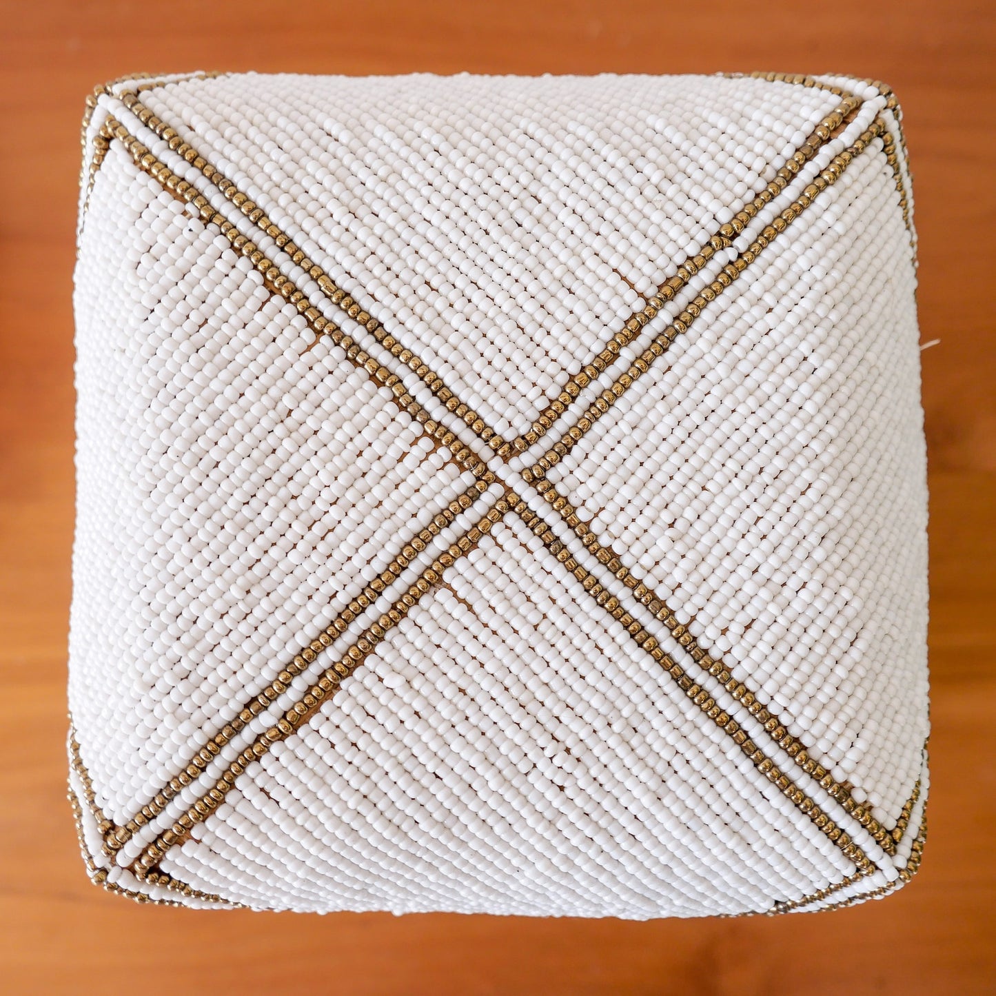 Hand woven bamboo beaded box set