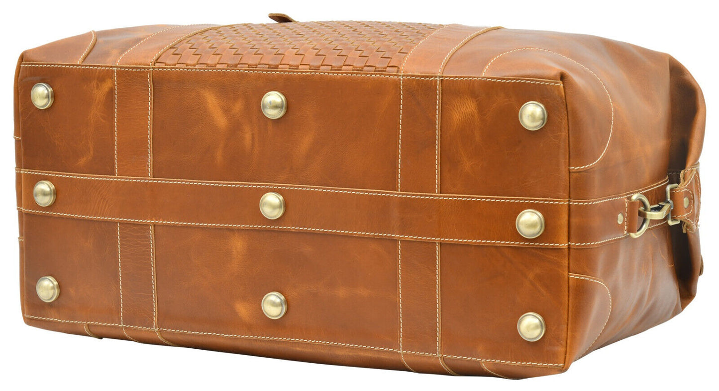 Large Genuine leather duffle bag