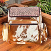 Tooled Hair On Cowhide Backpack