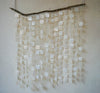 Square White capiz shell wall hanging