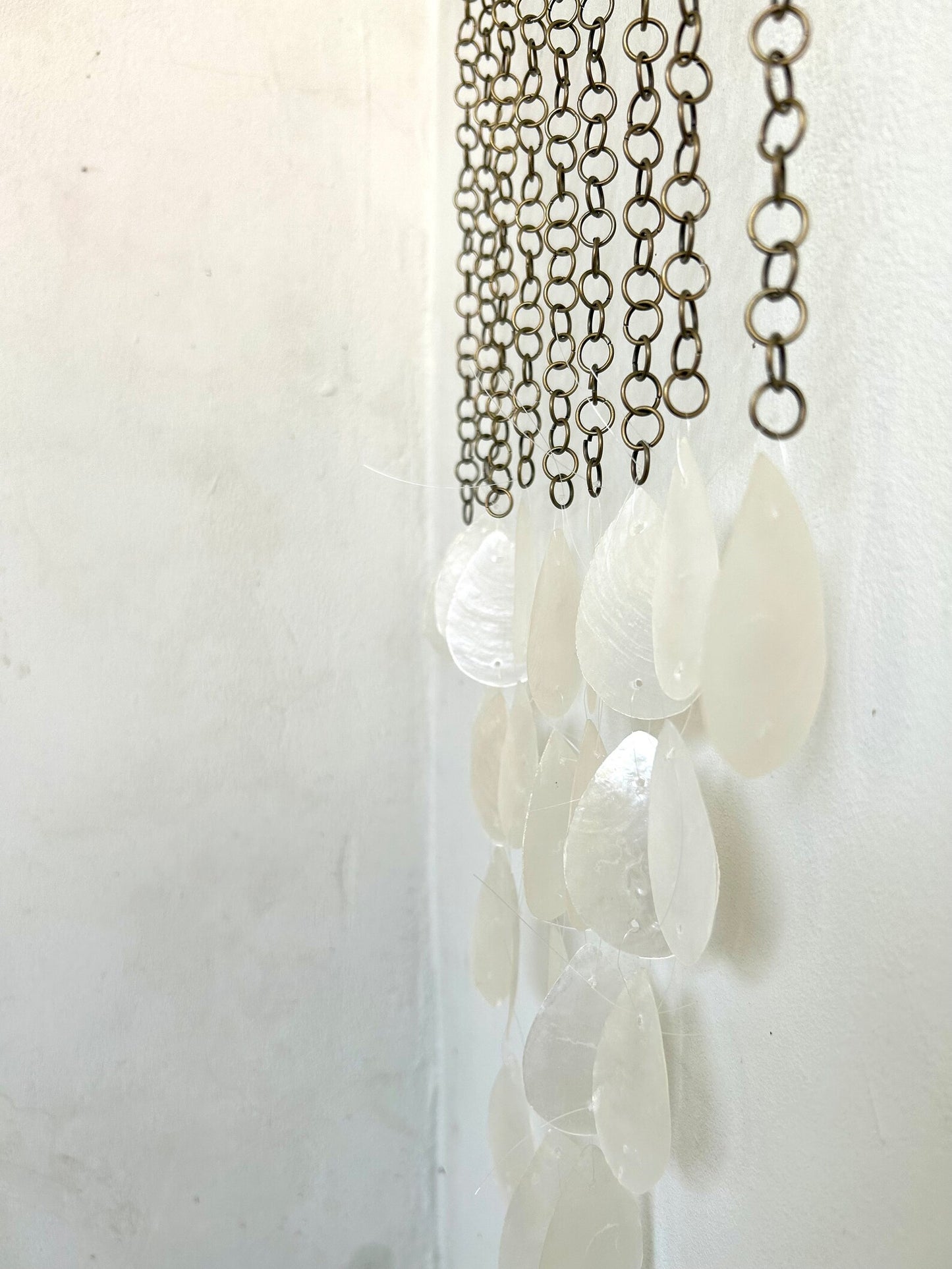 Water Drop white capiz shell wall urban decor