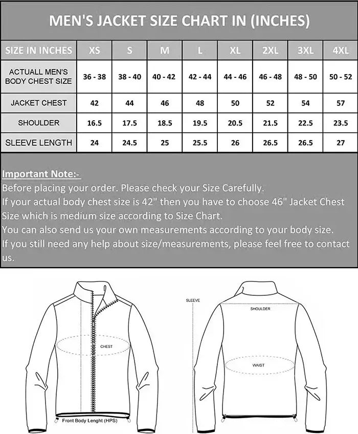 Men's American Western Leather Cowboy Jacket