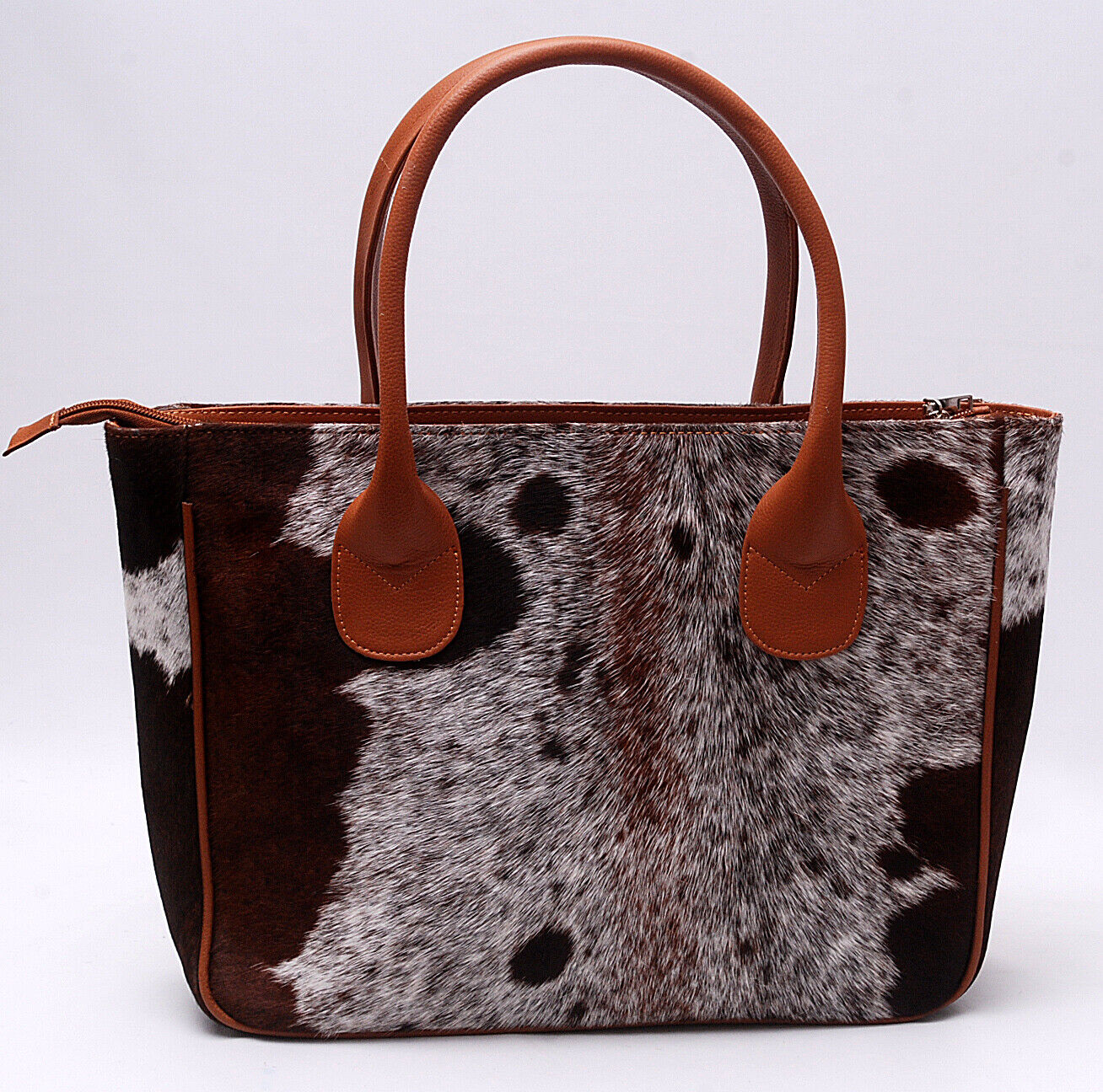 Speckled Leather Cowhide Tote Bag