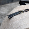 Real Leather And Jute Backpack