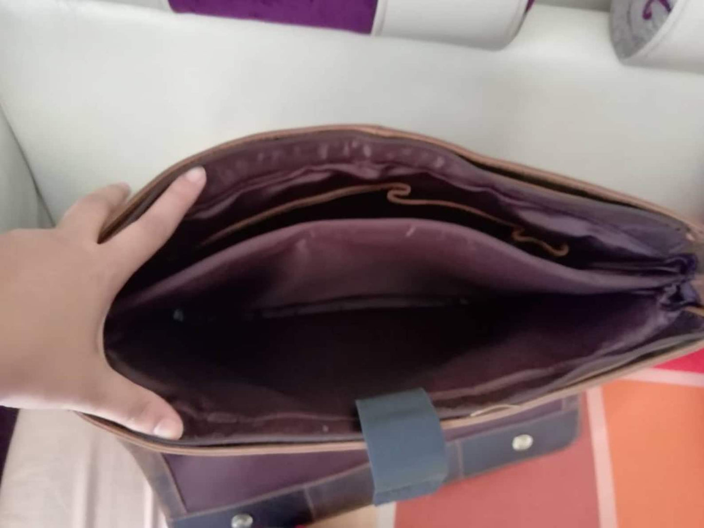 Handmade Leather Messenger Office Bag