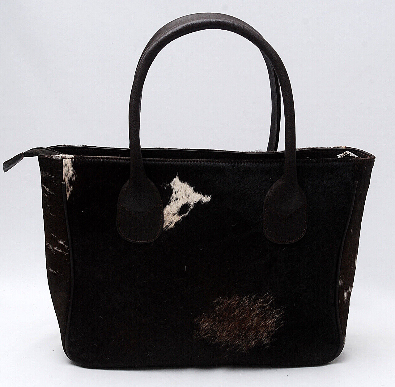 Exotic Natural Cowhide Tote Purse