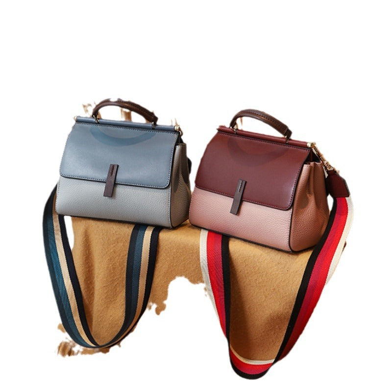 Shoulder bag women leather crossbody handbag