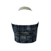 Women’s Denim Corset Halter Top Retro Distressed