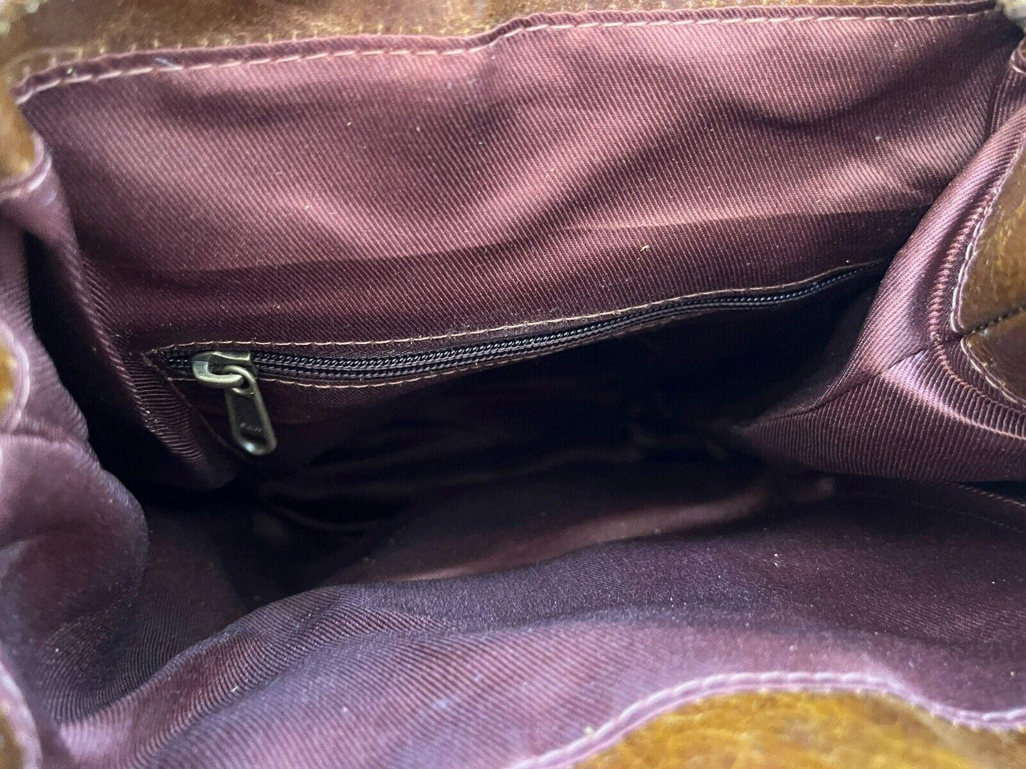 Natural Cowhide Backpack Purse