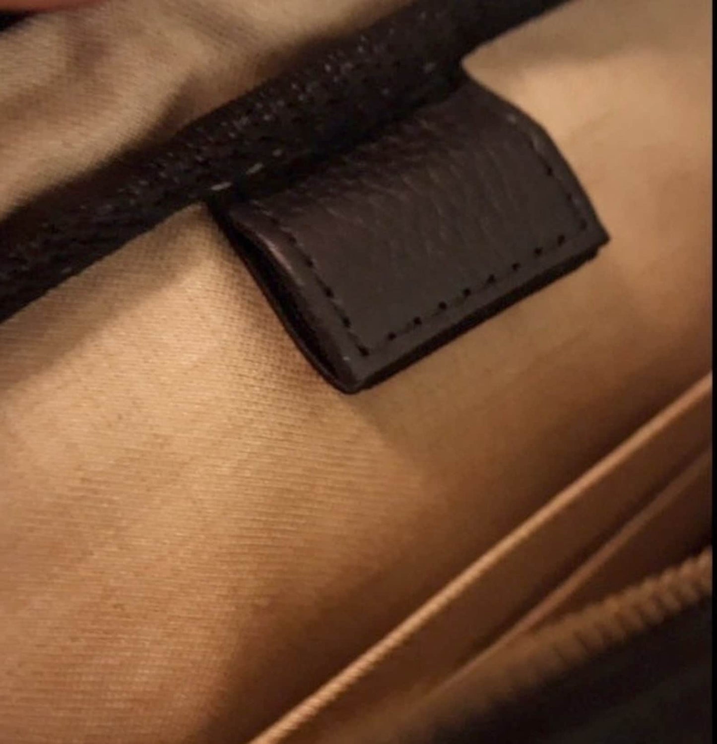 Real Leather Tech Organizer Pouch Men's Zippered Travel Bag