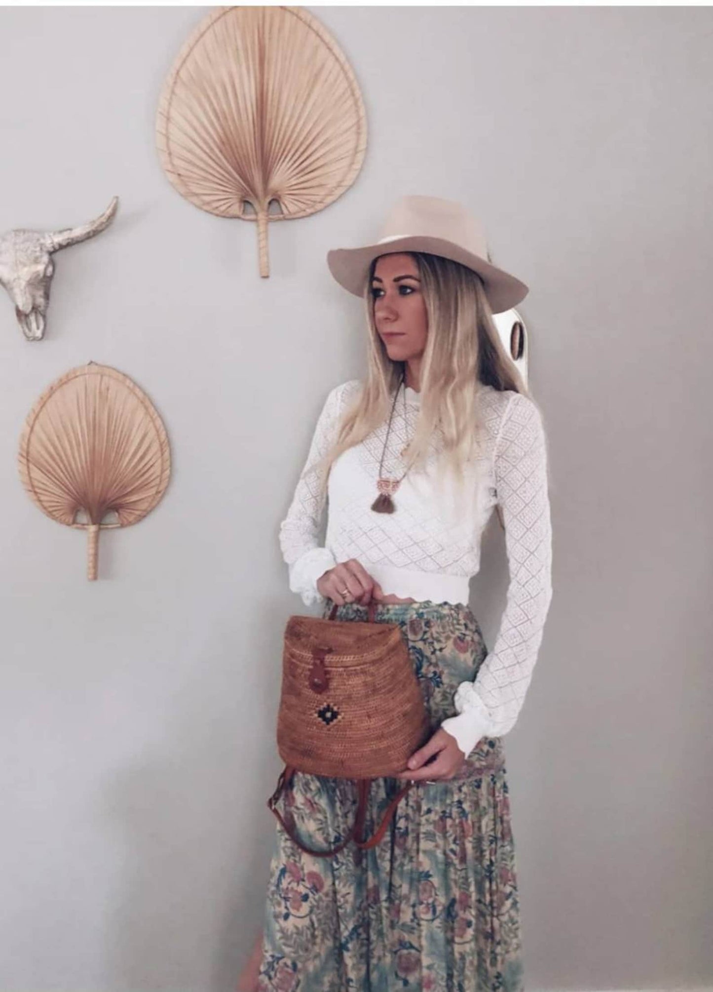 rattan backpack handmade