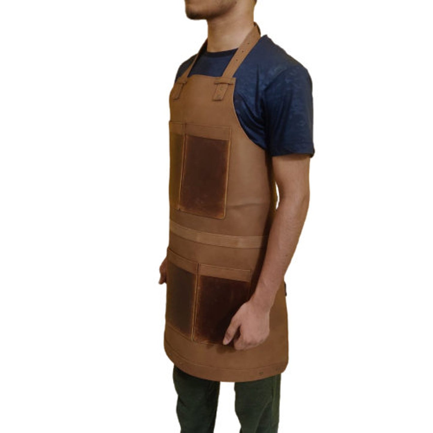 Genuine leather work apron
