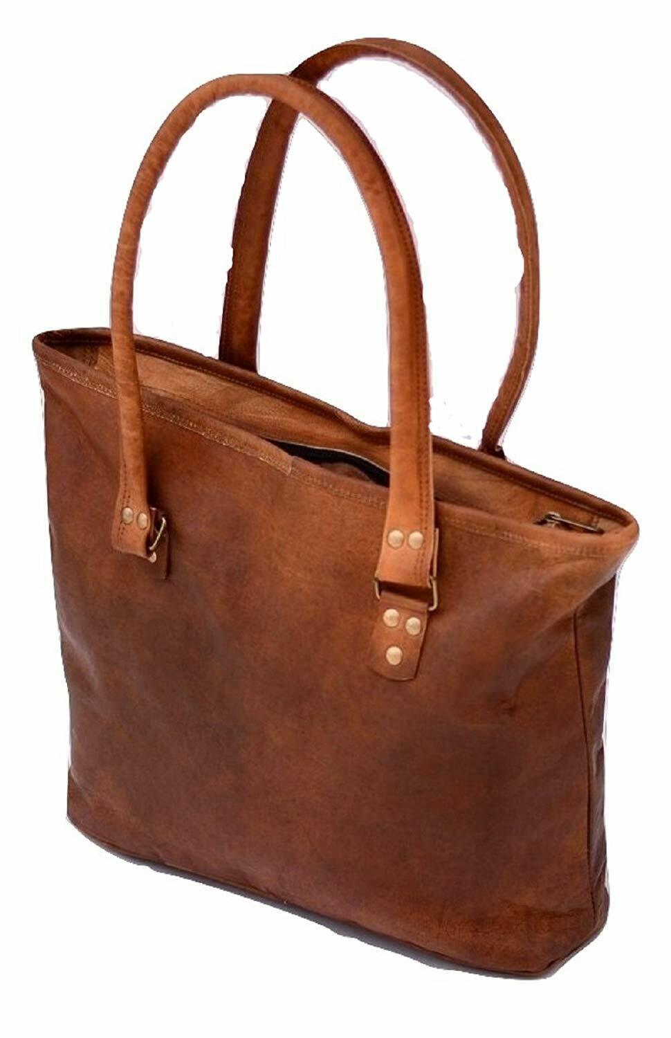 Handmade Leather Women Shoulder Tote Bag