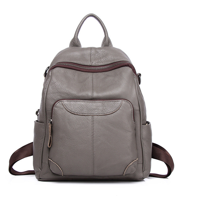 Leather Women Backpack Travel Daypack