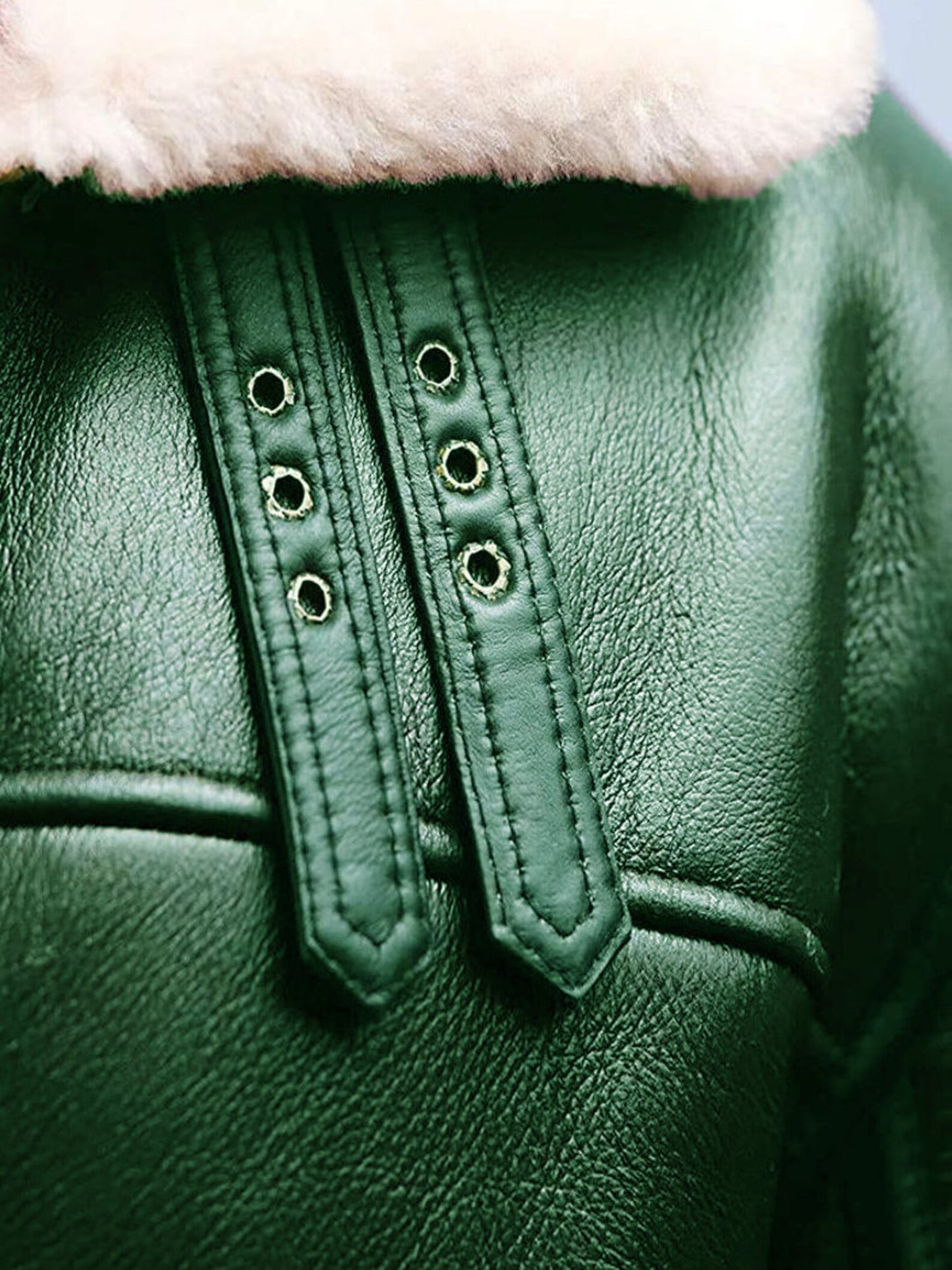 Handmade Leather Mens Aviator Jacket