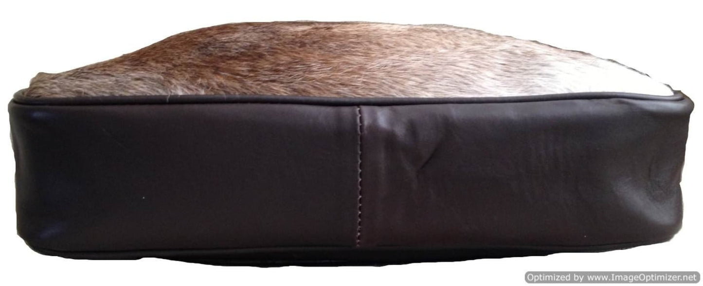 Real Natural Cowhide Crossbody Purse