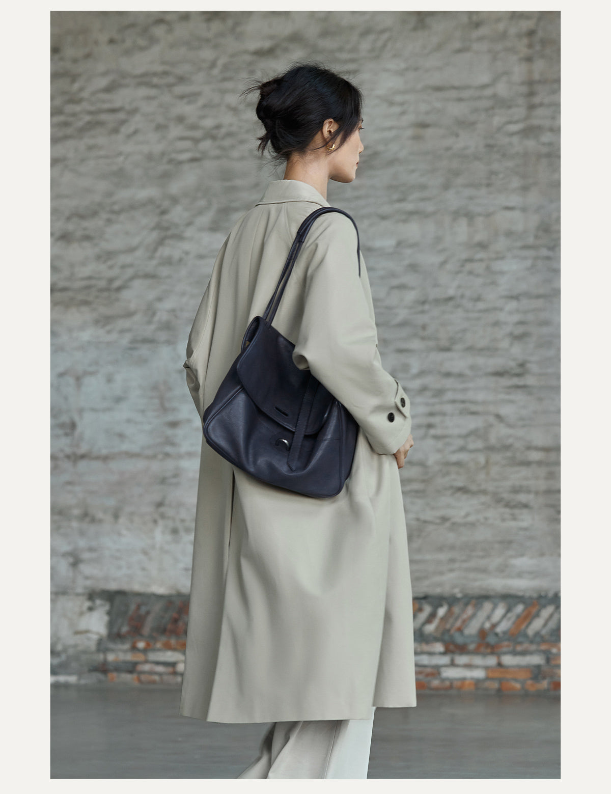 Women Real Leather Retro Shoulder Bag