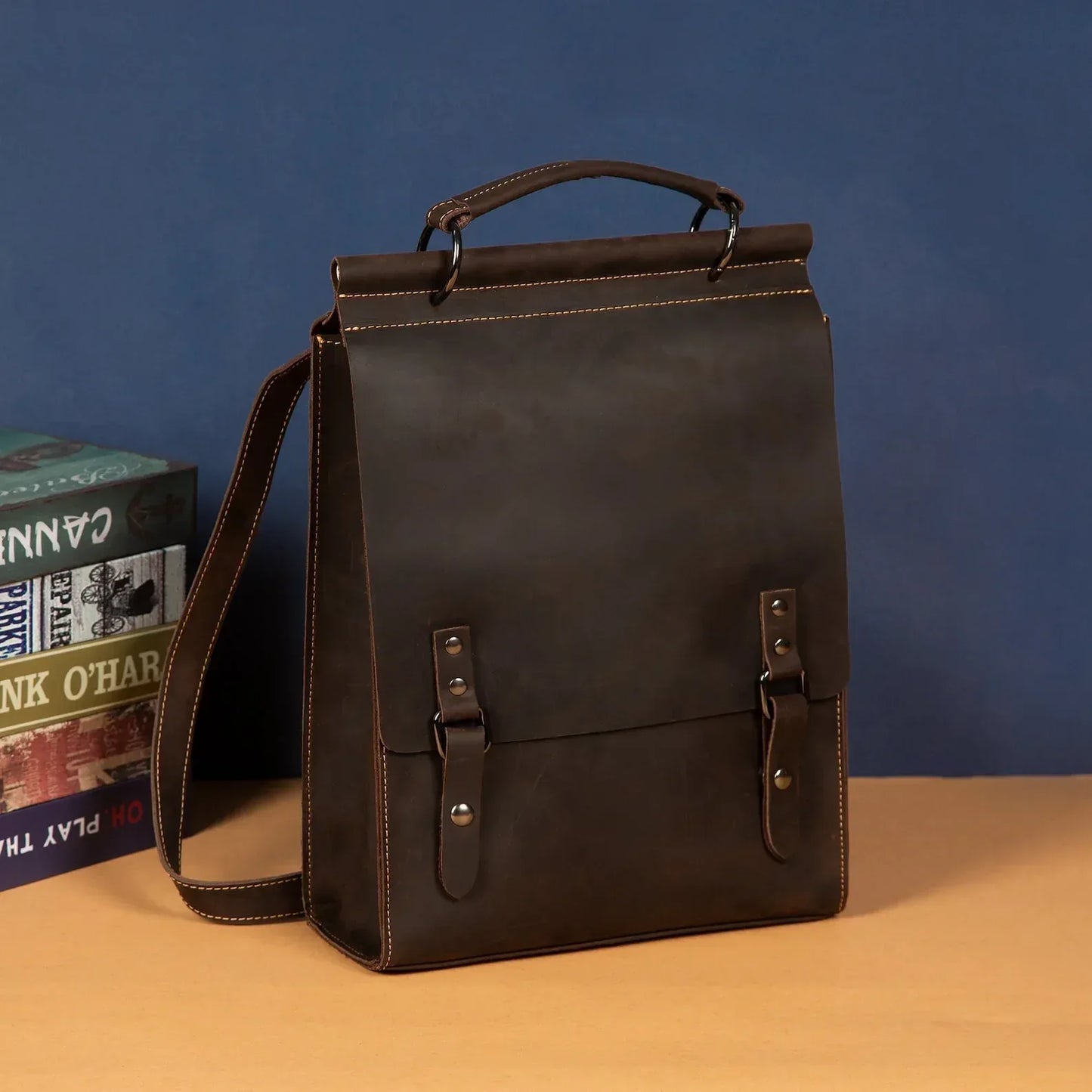 Genuine Leather Professional Backpack