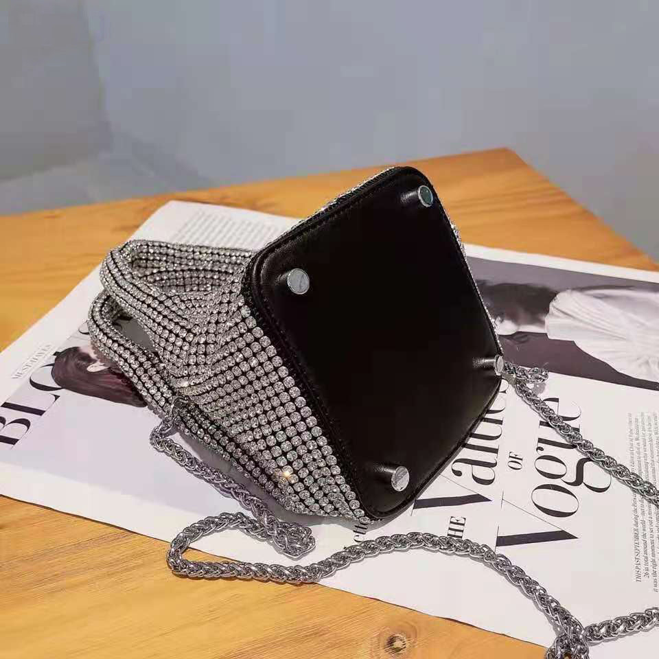 Mini Bucket Bag with Chain Strap