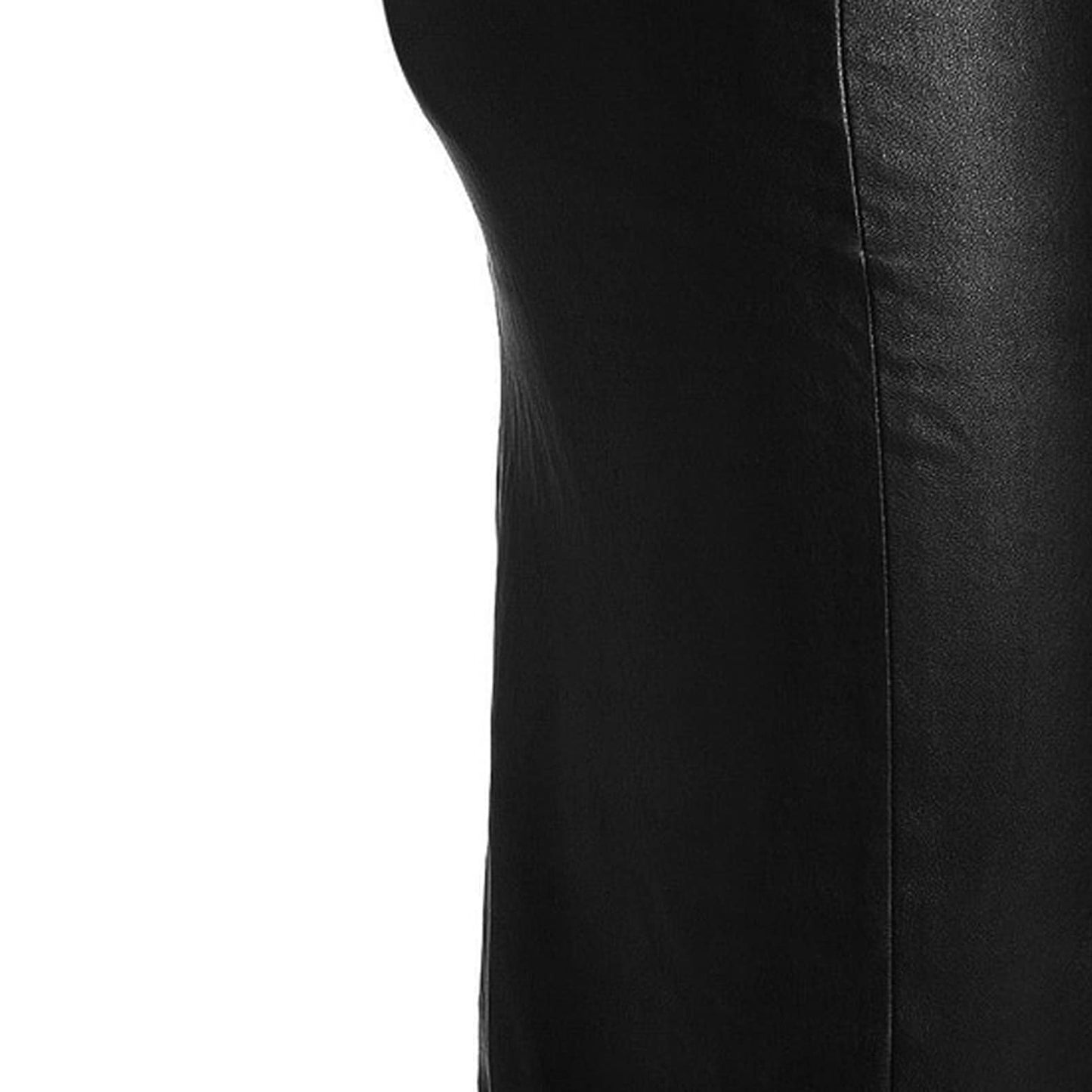 Original Sheep Leather Women Knee Length Skirt