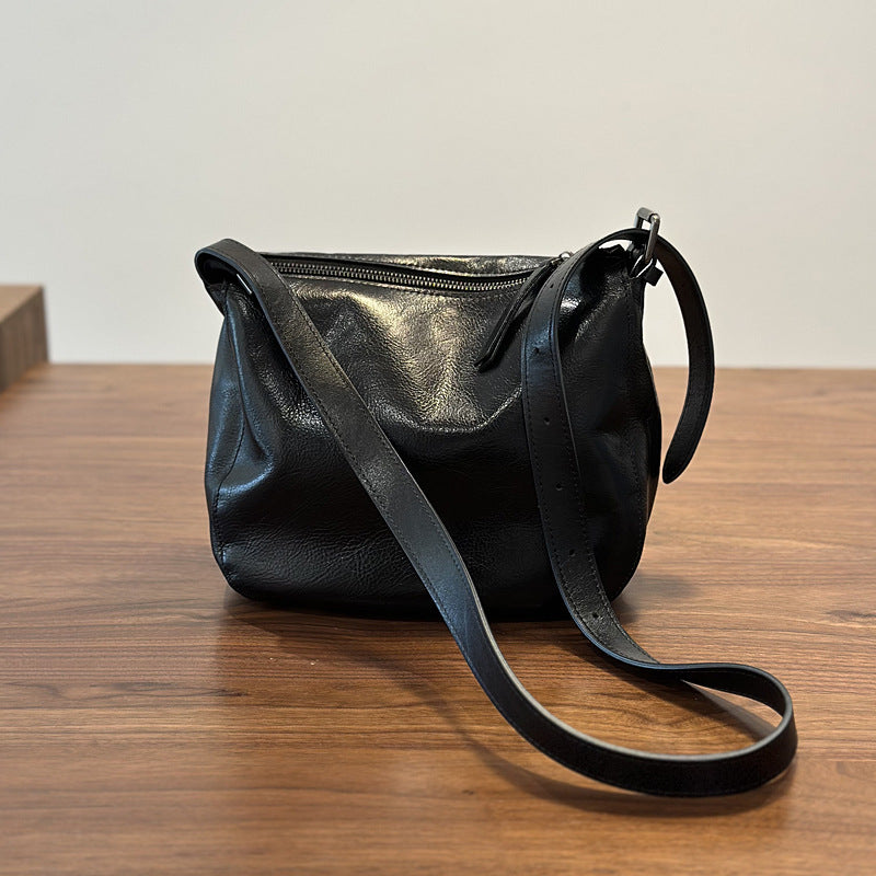 Women Genuine Leather Office Messenger Bag