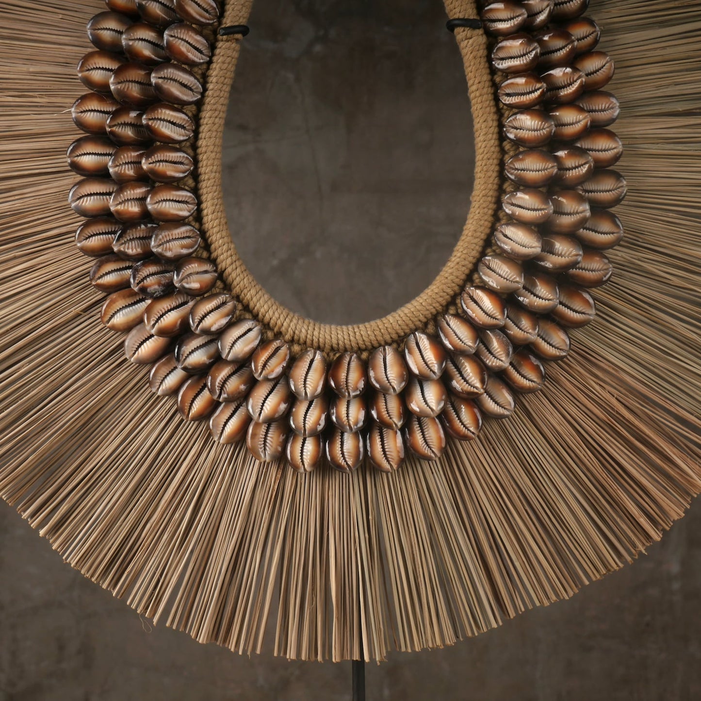 Ethnic Grass Papua Shell Cowrie Necklace