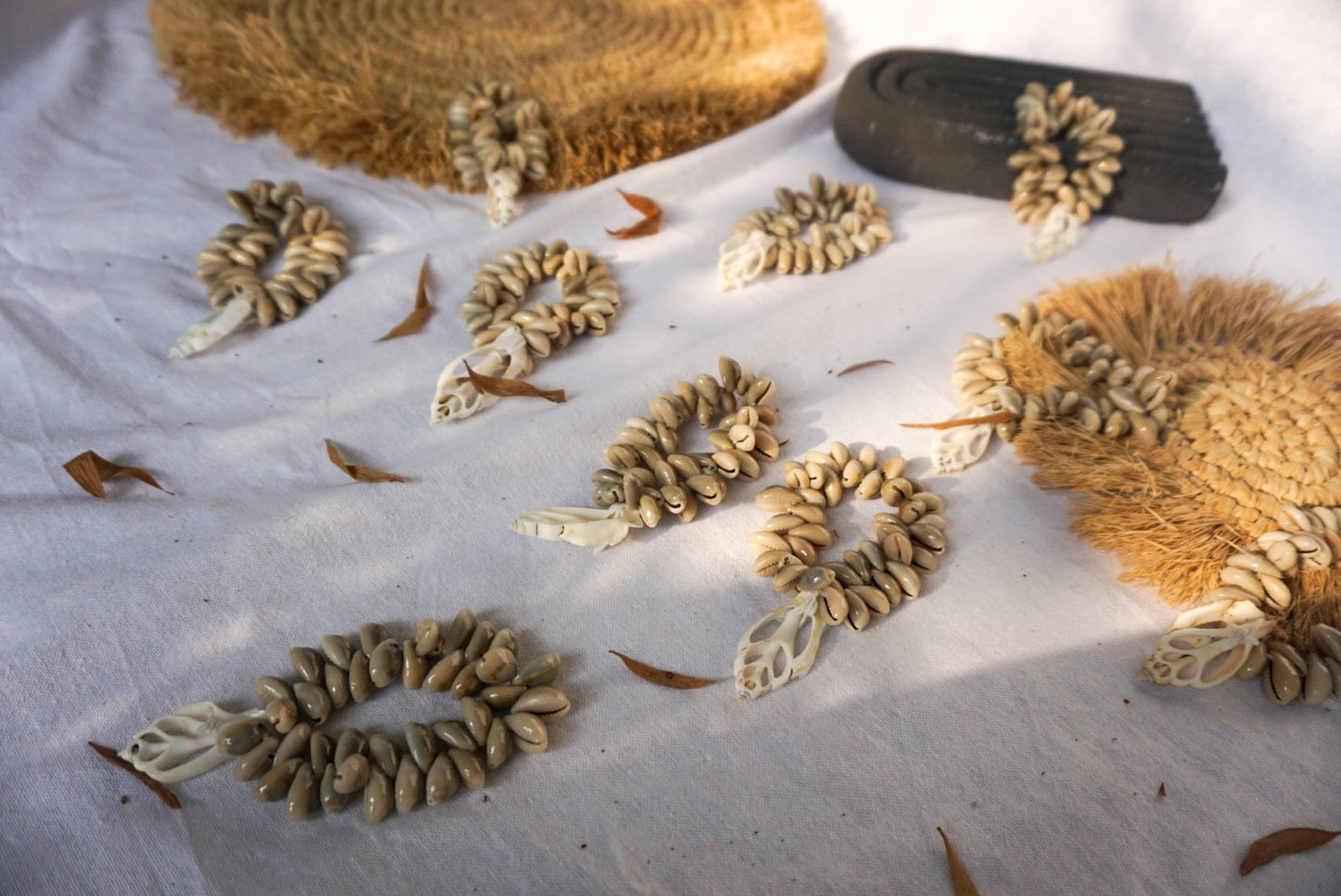 Cowrie Seashells Napkin Ring