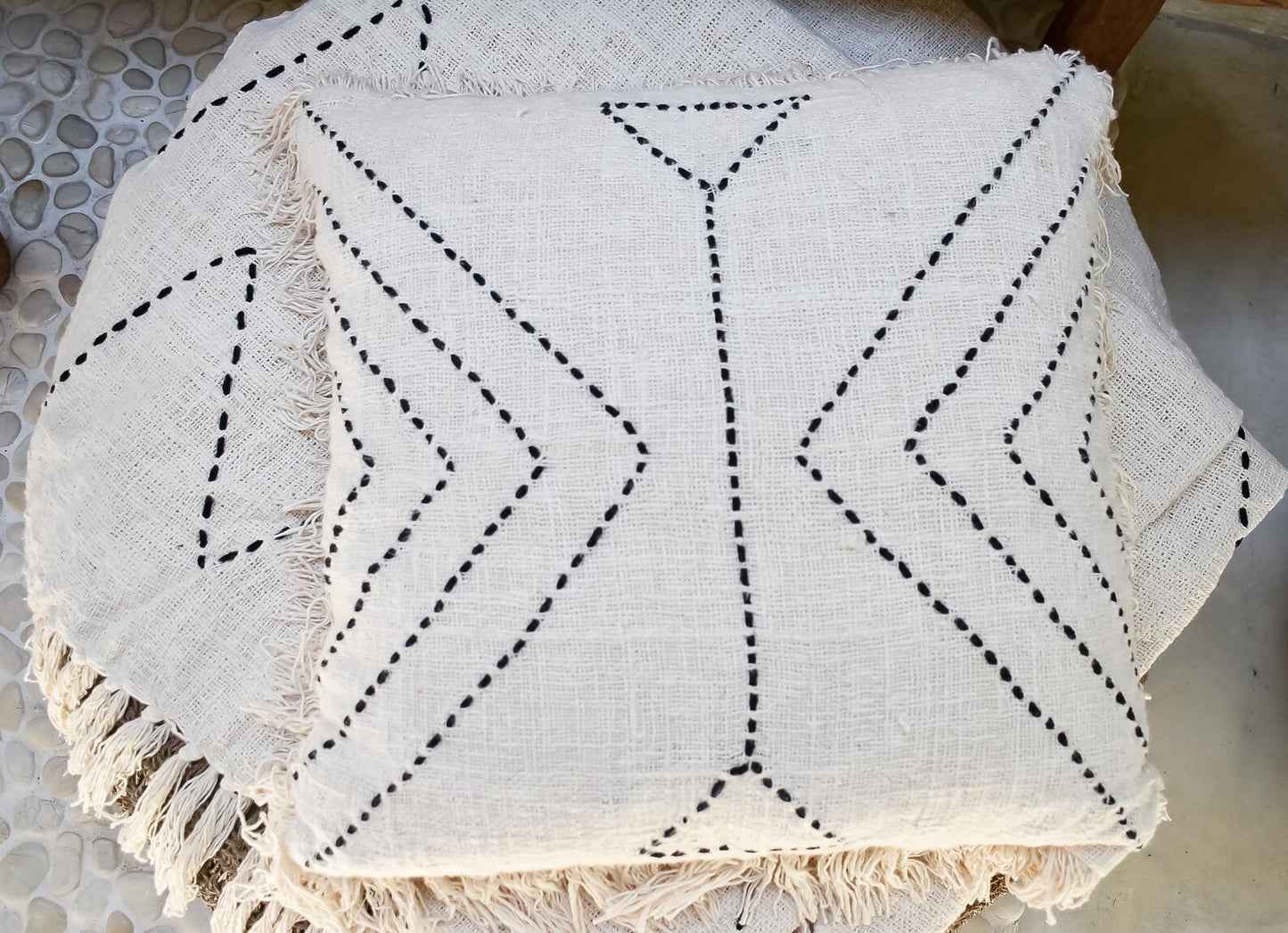 Organic Cotton Throw Accent Pillow Cover