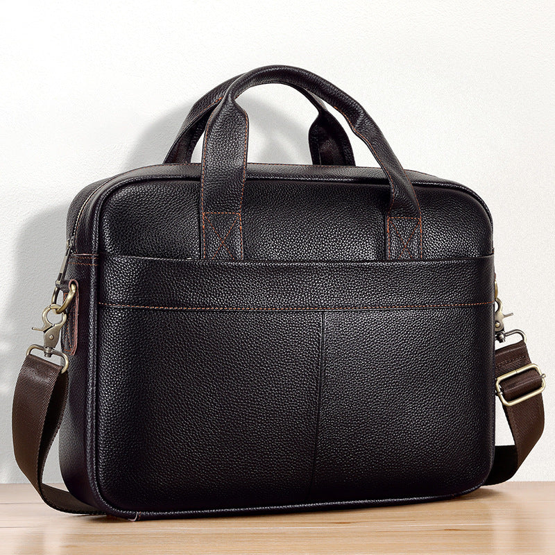Genuine Leather Business Office Bag for Men