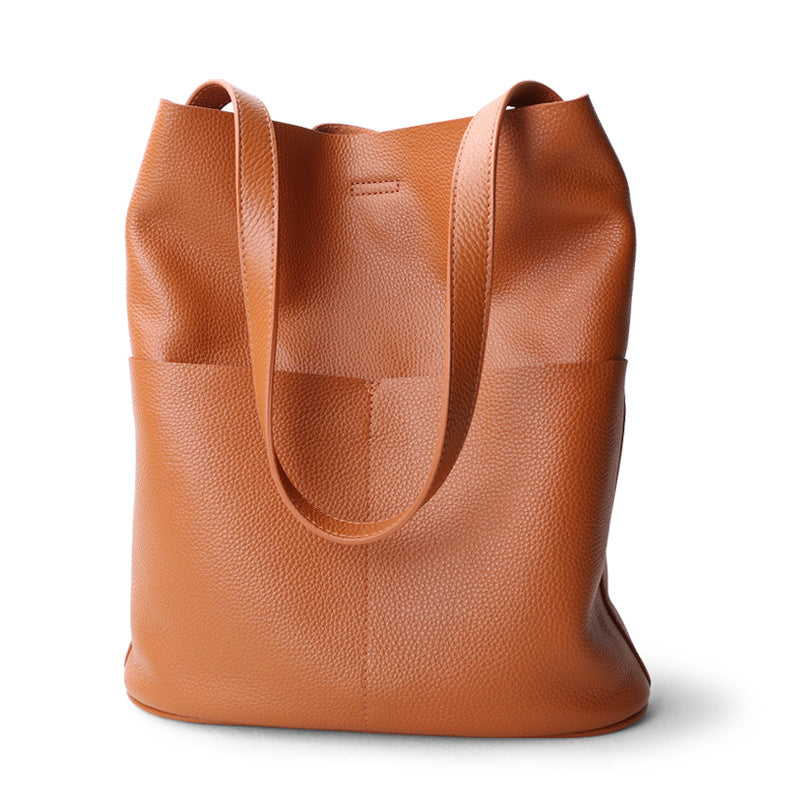 Women Genuine Leather Tote Bag Everyday Carry Purse