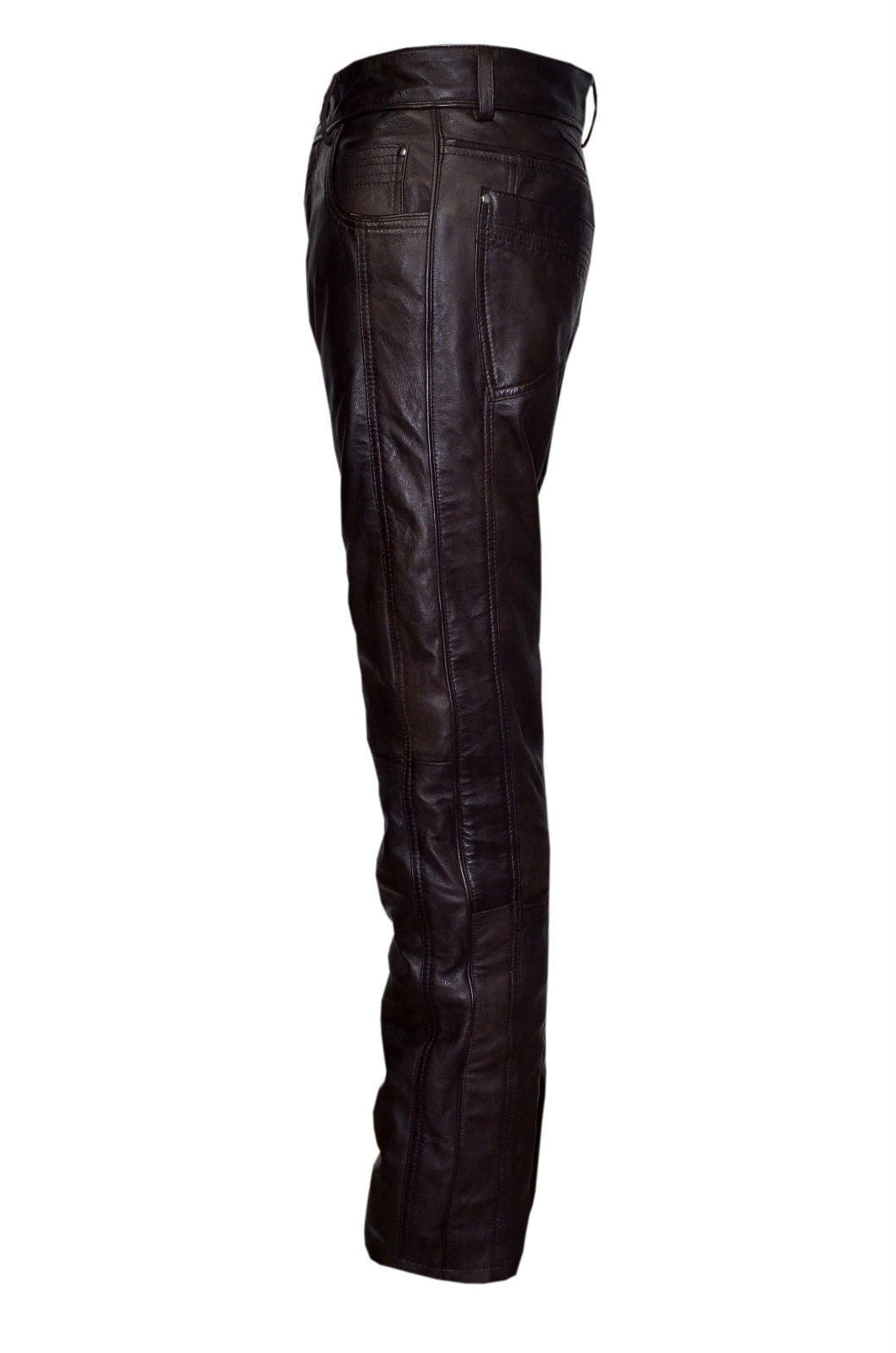 Leather Motorcycle Pants Slim Fit