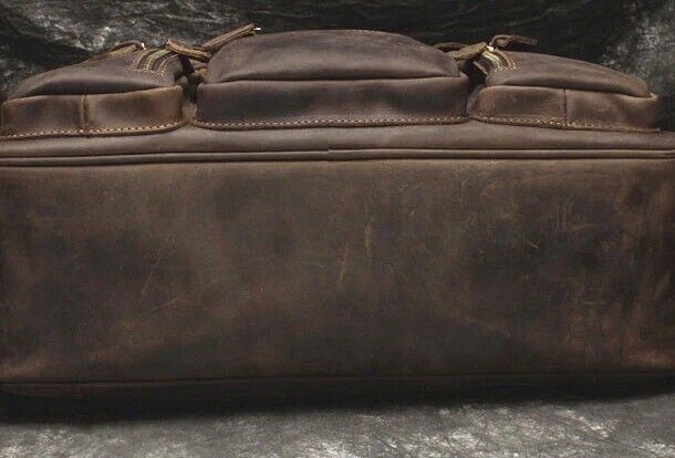 leather laptop messenger briefcase bag