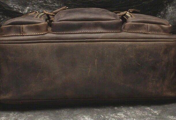 leather laptop messenger briefcase bag
